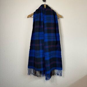 Abercrombie & Fitch Blue Red Plaid Scarf